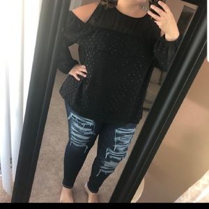 Beautiful cold shoulder blouse